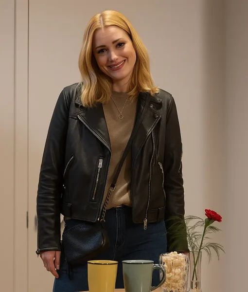 Alexandra Breckenridge’s Black Leather Jacket Look Full Breakdown